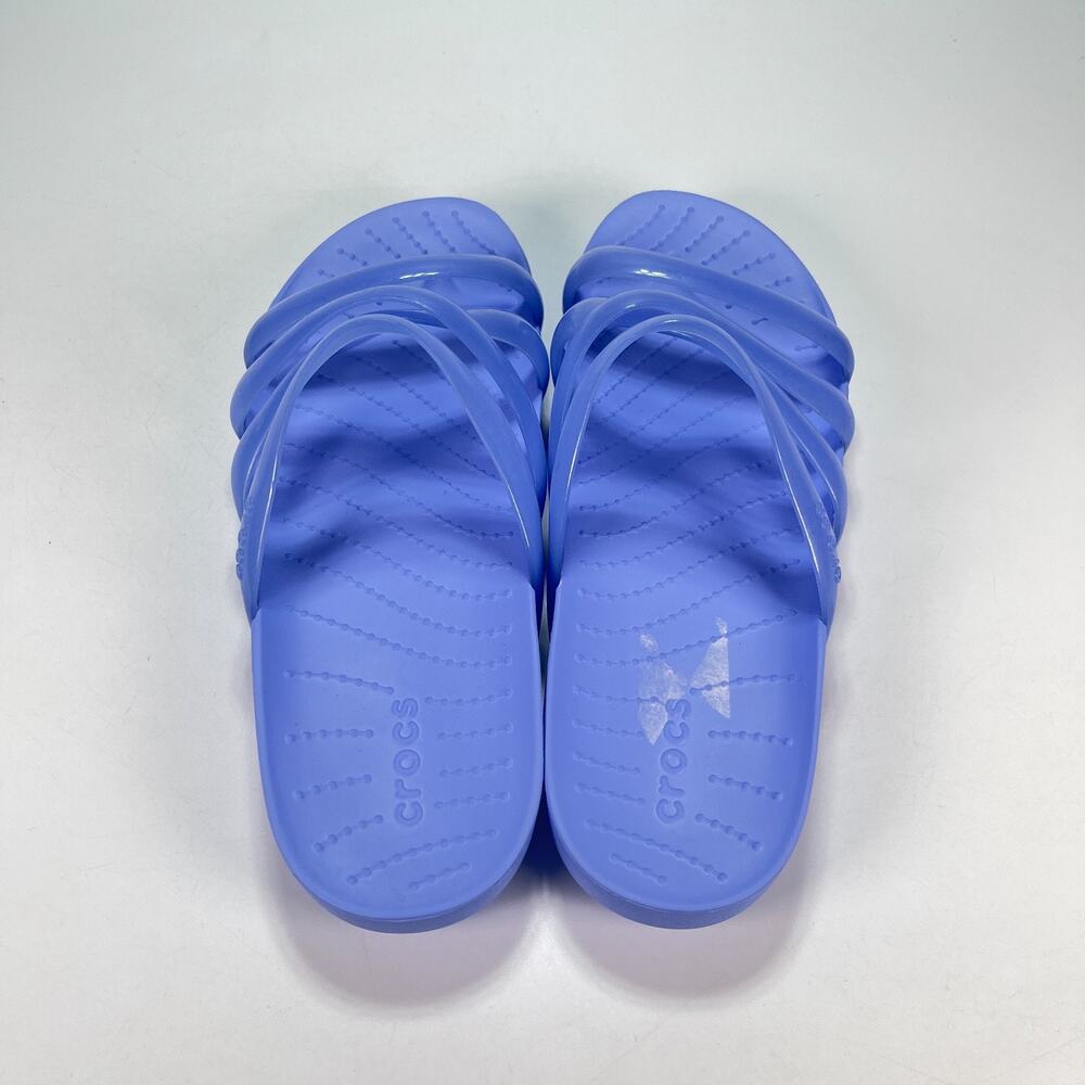Crocs Splash Glossy Moon Jelly Lightweight Slip On Strappy Sandals Womens Size 8 - Picture 7 of 9
